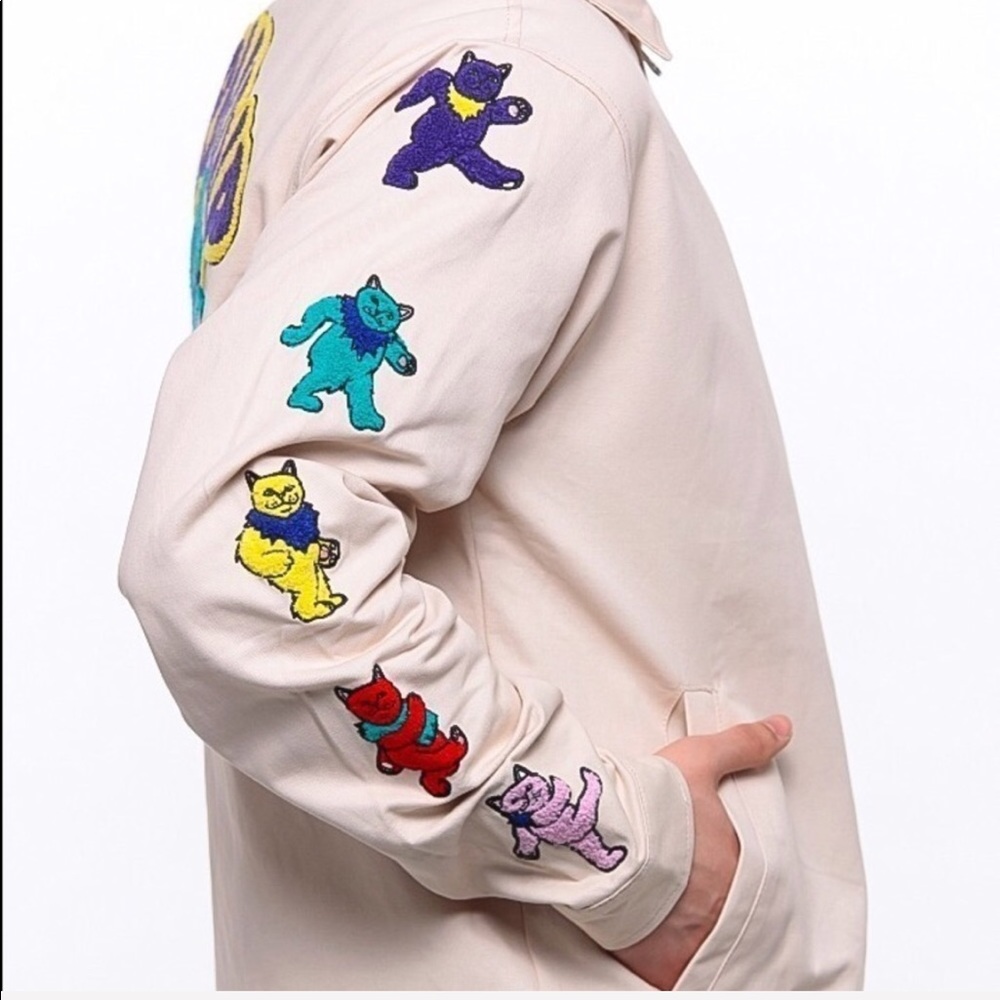 NWOT RIPNDIP Grateful Dead Dancing Cats Jacket